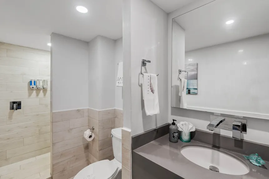Second full bathroom in the Private Bunkhouse Suite